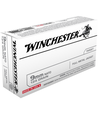 WINCHESTER Winchester Target Ammunition - 9mm Nato, 124 Grains WINCHESTER Winchester Target Ammunition - 9mm Nato, 124 Grains