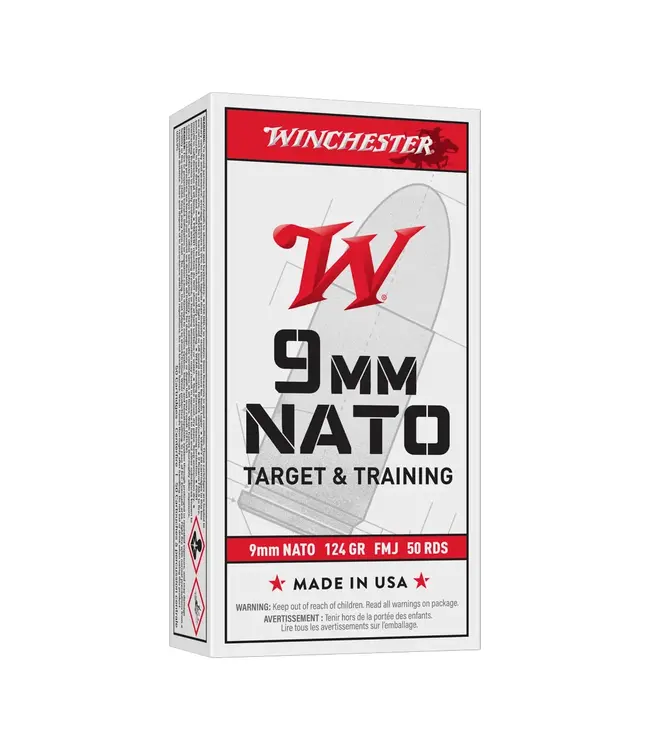 Winchester Target Ammunition - 9mm Nato, 124 Grains [BULK 500RNDS]