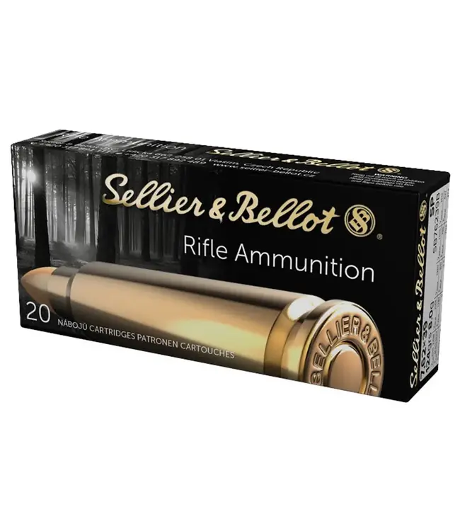 Sellier & Bellot Rifle Ammunition - 7.62 × 39 SP, 124 GRS
