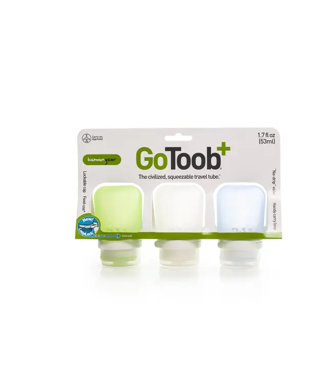 Humangear GoToob+ Silicon Bottles - 3 Pack