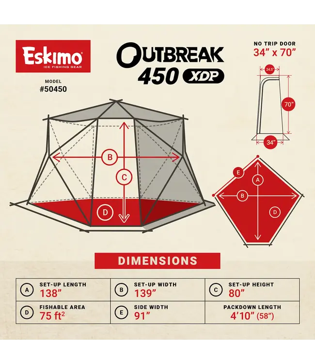 Eskimo Outbreak 450XDP Hut