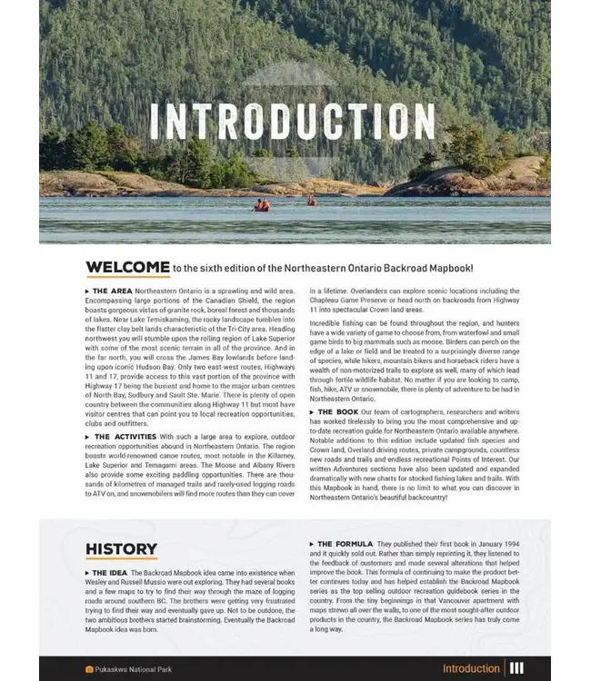 Backroad Northeastern Ontario Mapbook