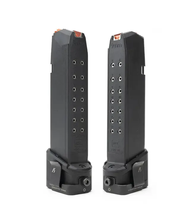Strike Industries Aluminum Extended Magazine Plate for GLOCK G17 (9mm) / G22 (.40 cal)