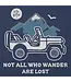 Life IS Good Men's Not All Who Wander Are Lost Vehicle Short Sleeve Tee