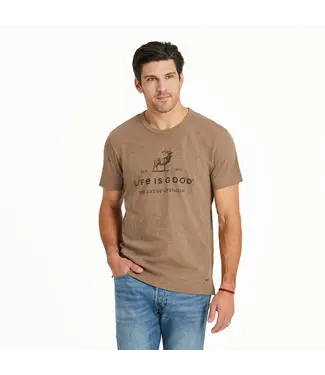 LIFE IS GOOD Life Is Good Men's Art of Optimism Buck Slub Slim Fit Tee