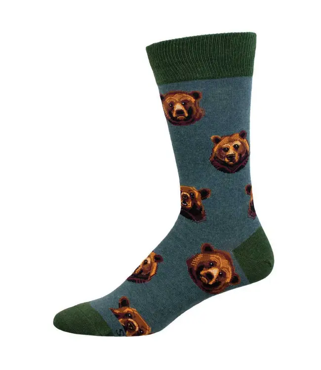 Sock Smith Men's Grizzly Face Socks