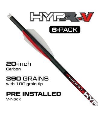 KILLER INSTINCT Killer Instinct HYPR-V 20" Crossbow Bolts - 6 Pack