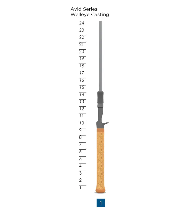 St. Croix Avid Series Walleye Casting Rod [ASWC70MHM]