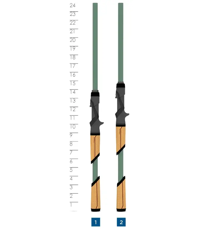 St. Croix Mojo Bass Glass Casting Rods