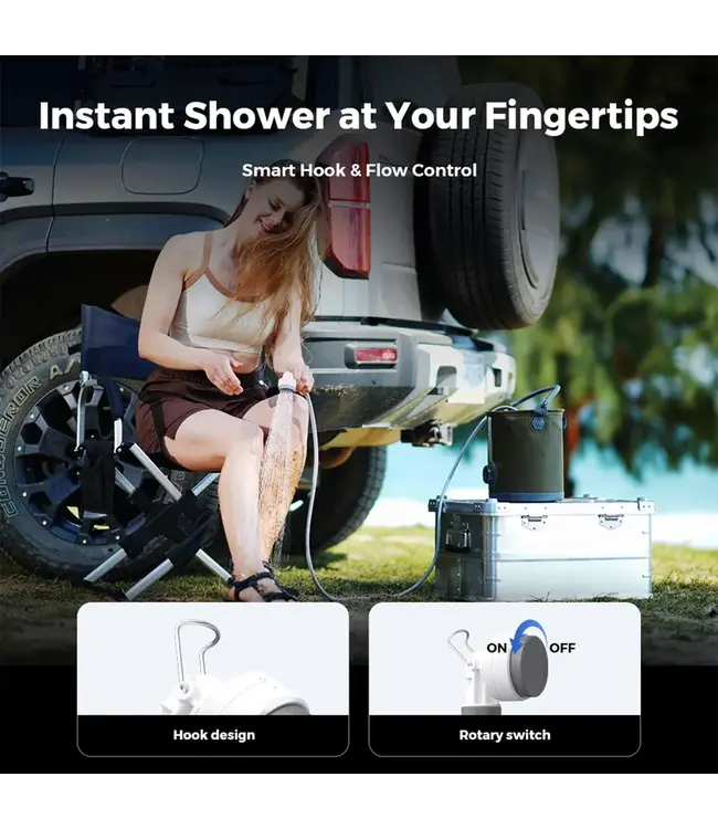 Red Pine Outdoor Tiny Shower