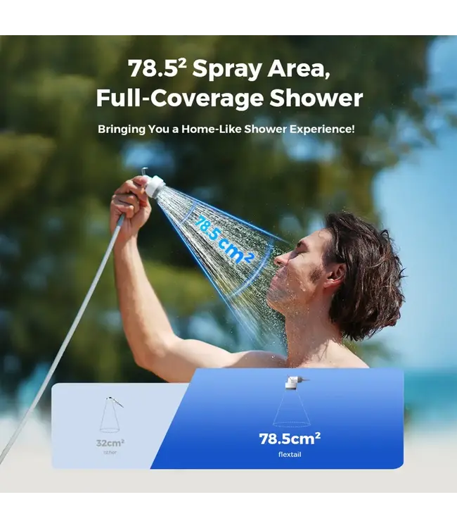 Red Pine Outdoor Tiny Shower