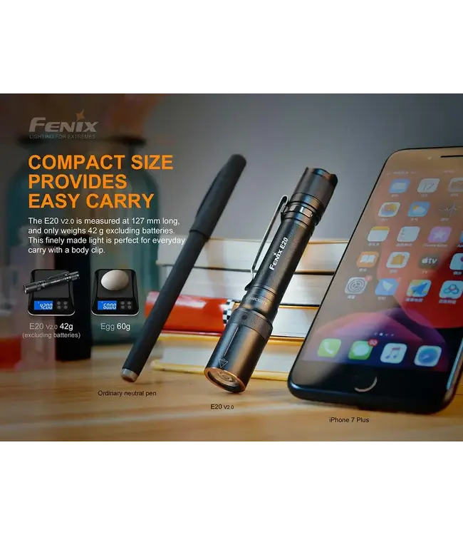 Fenix E20 V2.0 AA Flashlight