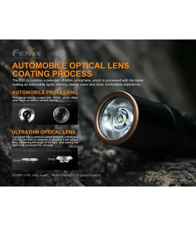 Fenix E20 V2.0 AA Flashlight
