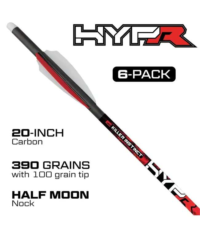 Killer Instinct HYPR 20" Crossbow Bolts