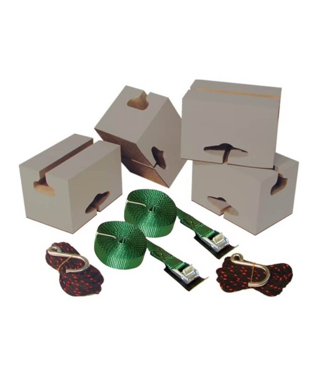 Malone Standard Canoe Carrier with Tie-Downs - Foam Block Style - 6" Long