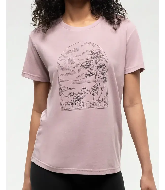 Tentree Women's Clifftop Crew Neck Graphic Shortsleeve T-Shirt