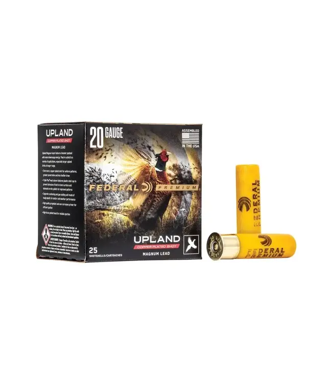 Federal Upland Magnum Ammunition - 20 Gauge, 5 Shot, 3 in, 1 1/4 oz, 1300 fps