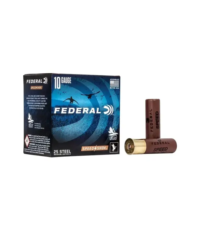 Federal Speed-Shok Ammunition - 12 Gauge, 2 Shot, 3-1/2 in, 1 3/8 oz, 1550 fps