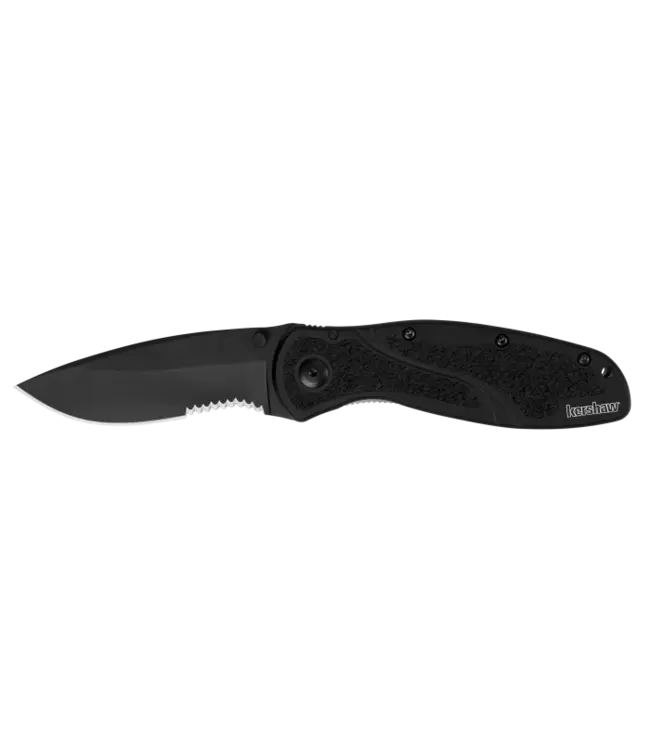 Kershaw Blur Serrated Knife - Black