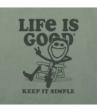 LIFE IS GOOD Life Is Good Men's Keep it Simple Jake Short Sleeve Tee