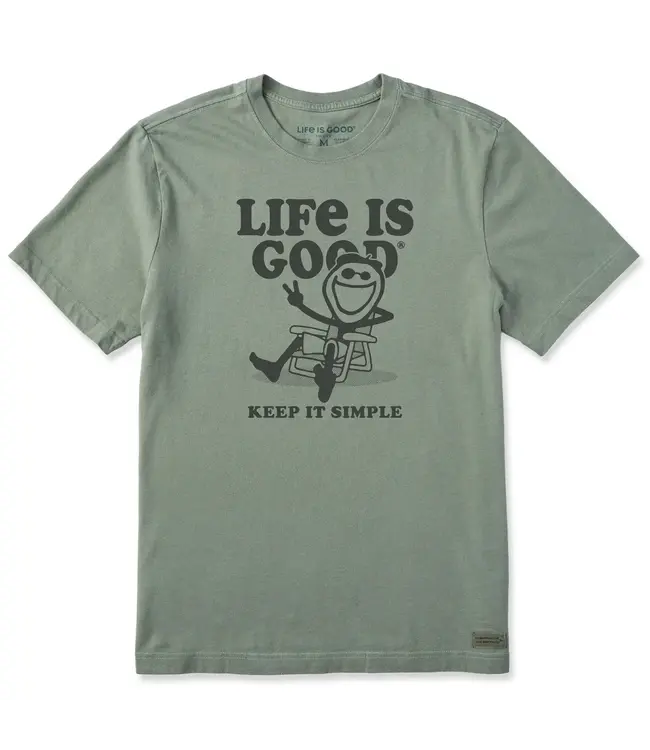 Life Is Good Men's Keep it Simple Jake Short Sleeve Tee