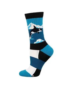 SOCK SMITH Sock Smith Ladies Compass Wool Arctic Orca Socks