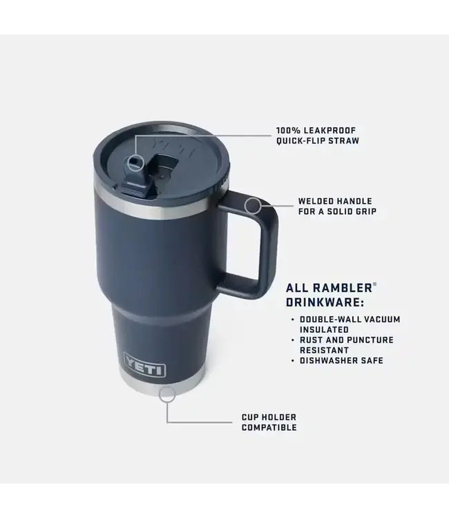 Yeti Rambler 30 oz Travel Straw Mug