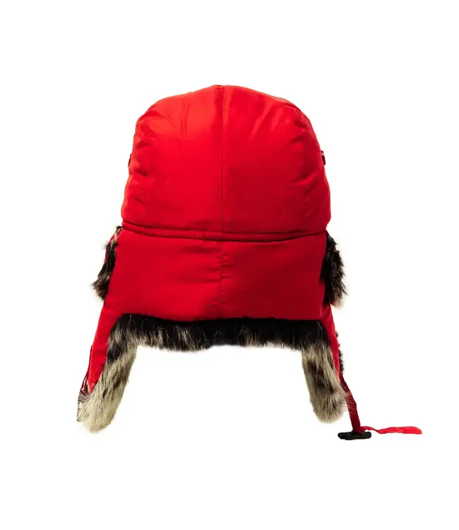 Crown Cap Down Filled Aviator with Rabbit Trim