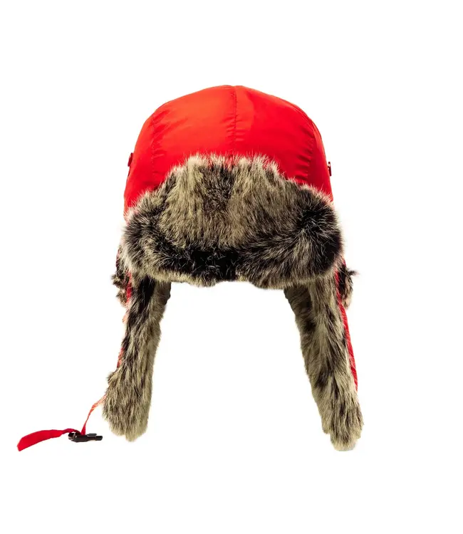 Crown Cap Down Filled Aviator with Rabbit Trim