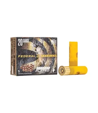 FEDERAL AMMO Federal Ammo Buckshot Ammunition - 20 Gauge, 2 Buck Shot, 3 in, 1100 fps