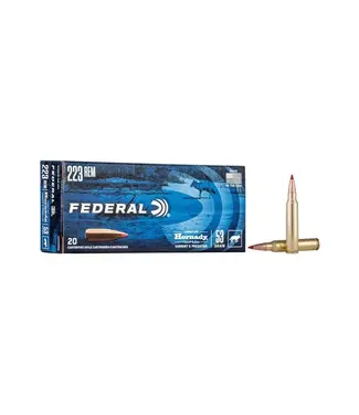 FEDERAL AMMO Federal Ammo Varmint & Predator Ammunition - 223 Rem, 53 Grain, Hornady V-Max, 3400 fps