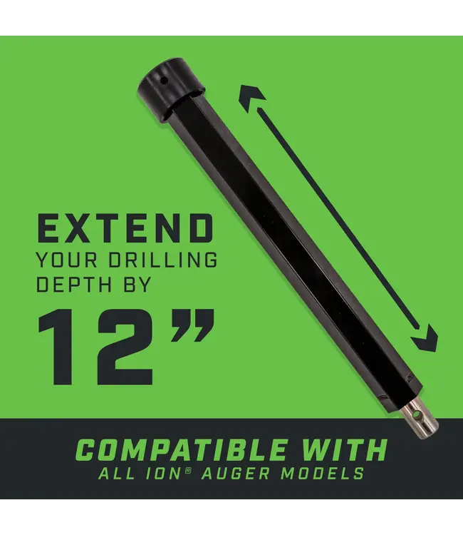 Ion 12" Collared Hex Extension (Black)