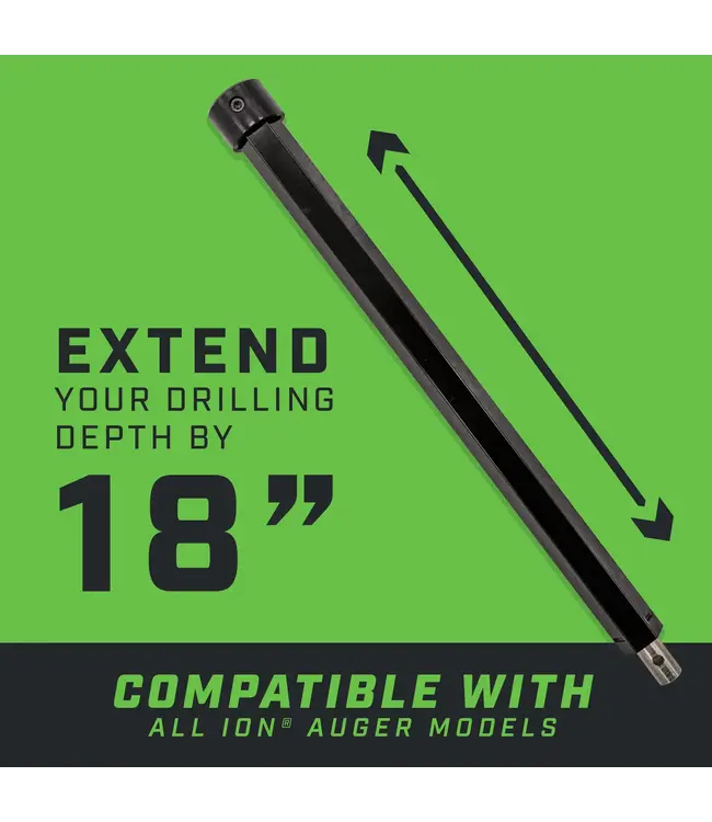 Ion 18" Collared Hex Extension (Black)