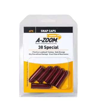 A-ZOOM A-Zoom Revolver Snap Caps - 38 Special, 6 pk