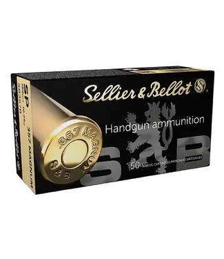 SELLIER AND BELLOT Sellier and Bellot 357 Magnum SP Ammunition - 158 Grains, 50 Rounds