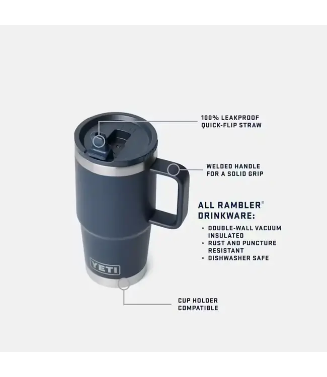 Yeti 20 oz Travel Straw Mug