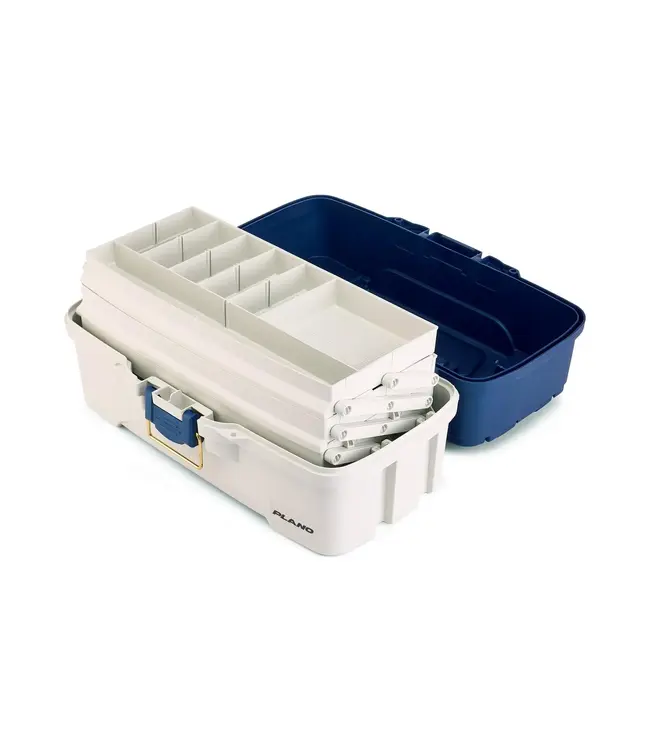 Plano Three-Tray Tackle Box - Blue/White