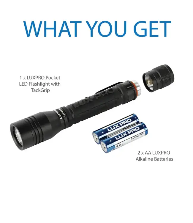Lux Pro 300 Lumen High-Output Everyday Pocket Light V3 Flashlight