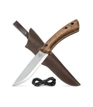 BEAVER CRAFT Beavercraft Dune Carbon Steel Bushcraft Knife Walnut with Sheath
