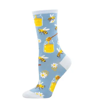 SOCK SMITH Sock Smith Bee My Honey Cotton Crew Socks