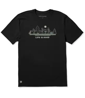 LIFE IS GOOD Life Is Good Men's Backyard Grilling Vista Short Sleeve Crusher Tee