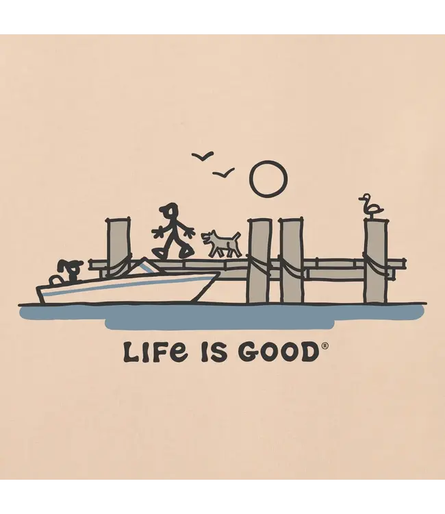 Life If Good Men's Dockside Boat Vista Short Sleeve Tee