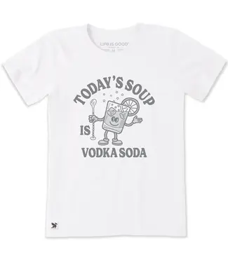 LIFE IS GOOD Life Is Good Women's Women's Today's Soup is Vodka Soda Crusher-LITE Tee