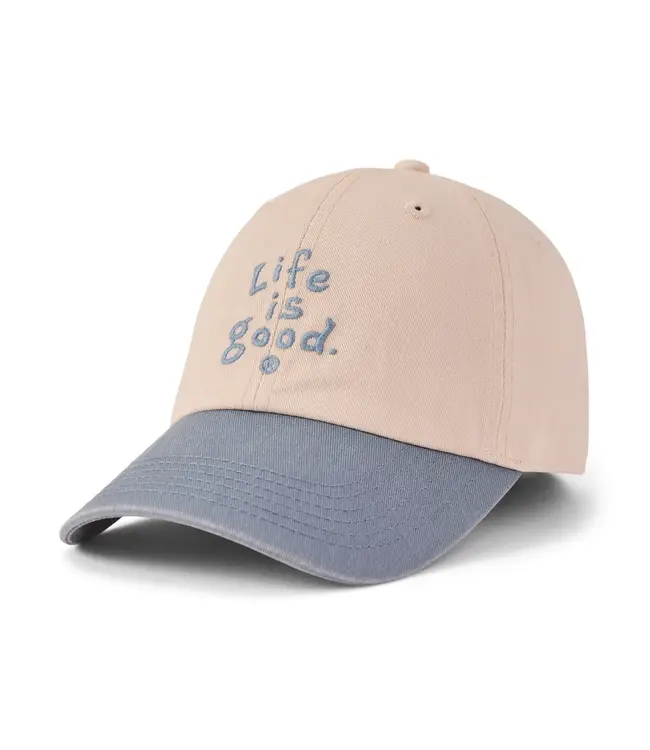 Life Is Good Adult Unisex LIG Vintage Wordmark Stacked Chill Cap