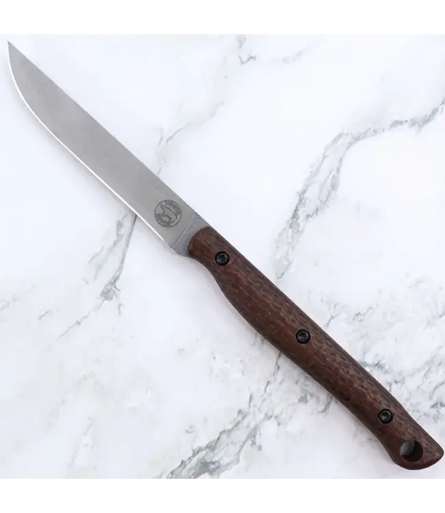 White River Exodus 3 Knife - Natural Burlap Micarta