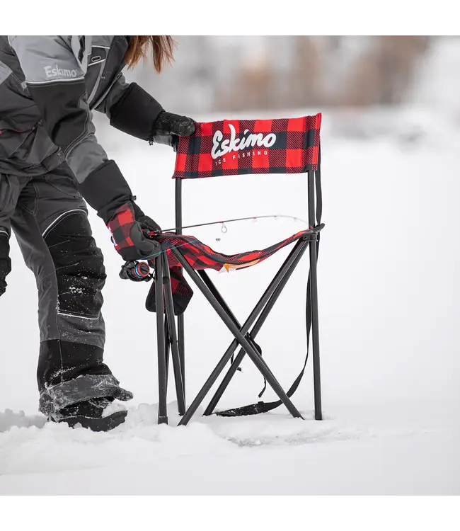 Eskimo Plaid XL Folding Ice Chair