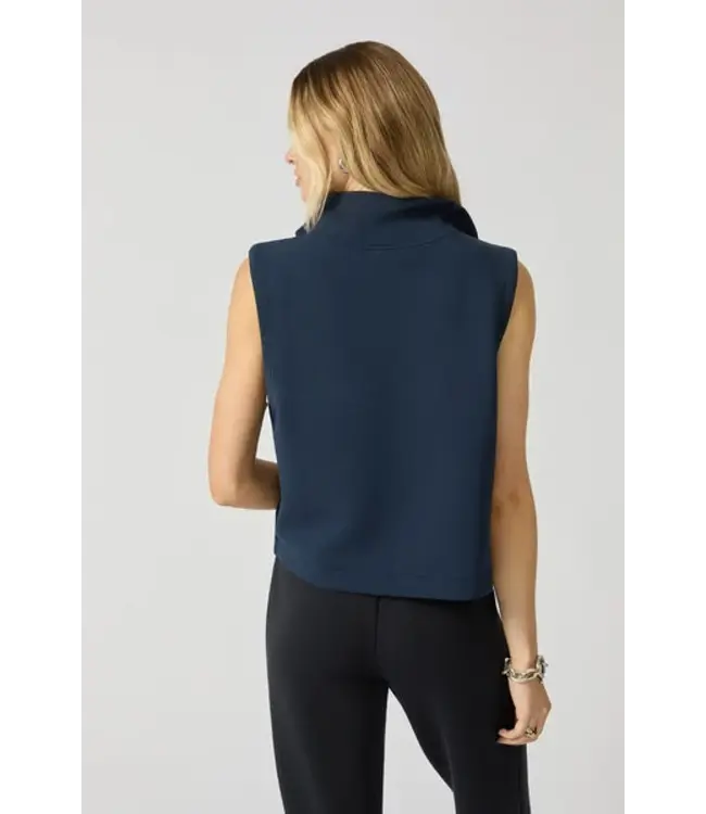 MPG Women's Dreamweave Half Zip Mock Neck Tank Top