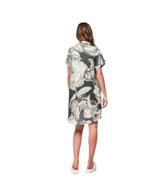 Indyeva FRIVOL Knee Length Short Sleeve Shirt Dress