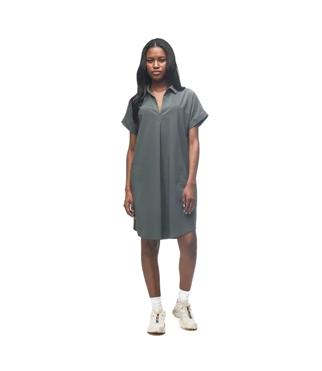 Indyeva FRIVOL Knee Length Short Sleeve Shirt Dress