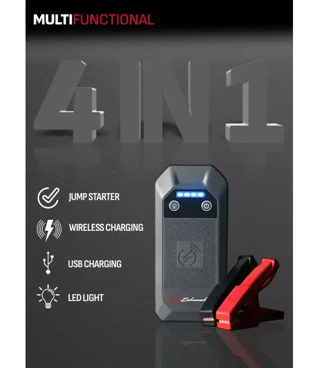 Schumacher 4-in-1 Lithium Jump Starter and Portable Power Pack